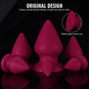 2.87in 3.66in 4.33in 5.51in 6.29in 7.28in Conical Round Pointed Butt Plug Dildo