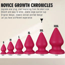 2.87in 3.66in 4.33in 5.51in 6.29in 7.28in Conical Round Pointed Butt Plug Dildo