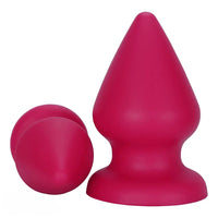 2.87in 3.66in 4.33in 5.51in 6.29in 7.28in Conical Round Pointed Butt Plug Dildo