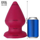 2.87in 3.66in 4.33in 5.51in 6.29in 7.28in Conical Round Pointed Butt Plug Dildo