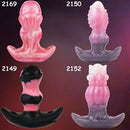 2.91in 3.66in 5.63in Small Knot Horse Tentacle Silicone Soft Strap on Dildo
