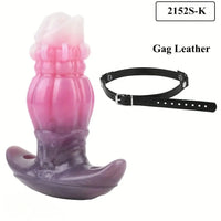 2.91in 3.66in 5.63in Small Knot Horse Tentacle Silicone Soft Strap on Dildo