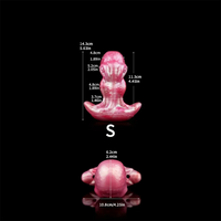 2.91in 3.66in 5.63in Small Knot Horse Tentacle Silicone Soft Strap on Dildo