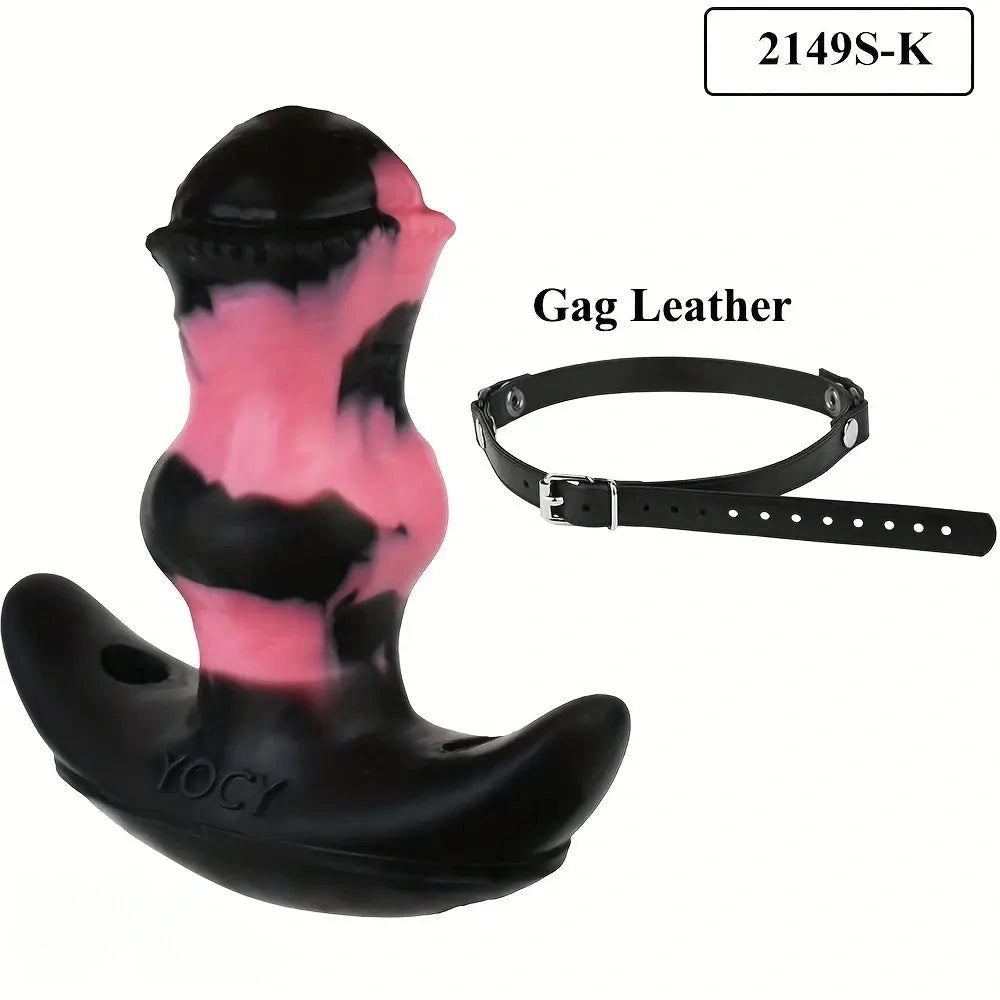 2.91in 3.66in 5.63in Small Knot Horse Tentacle Silicone Soft Strap on Dildo