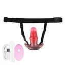 2.91in-8.85in Horse Cock Wearable Gag Fox Tail Vibrator Anchor Dildo