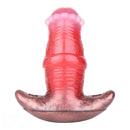 2.91in-8.85in Horse Cock Wearable Gag Fox Tail Vibrator Anchor Dildo