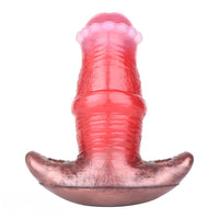 2.91in-8.85in Horse Cock Wearable Gag Fox Tail Vibrator Anchor Dildo