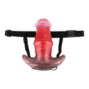 2.91in-8.85in Horse Cock Wearable Gag Fox Tail Vibrator Anchor Dildo