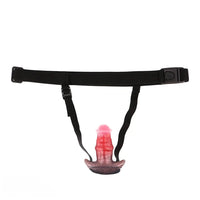 2.91in-8.85in Horse Cock Wearable Gag Fox Tail Vibrator Anchor Dildo