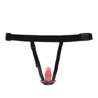 2.91in-8.85in Horse Cock Wearable Gag Fox Tail Vibrator Anchor Dildo