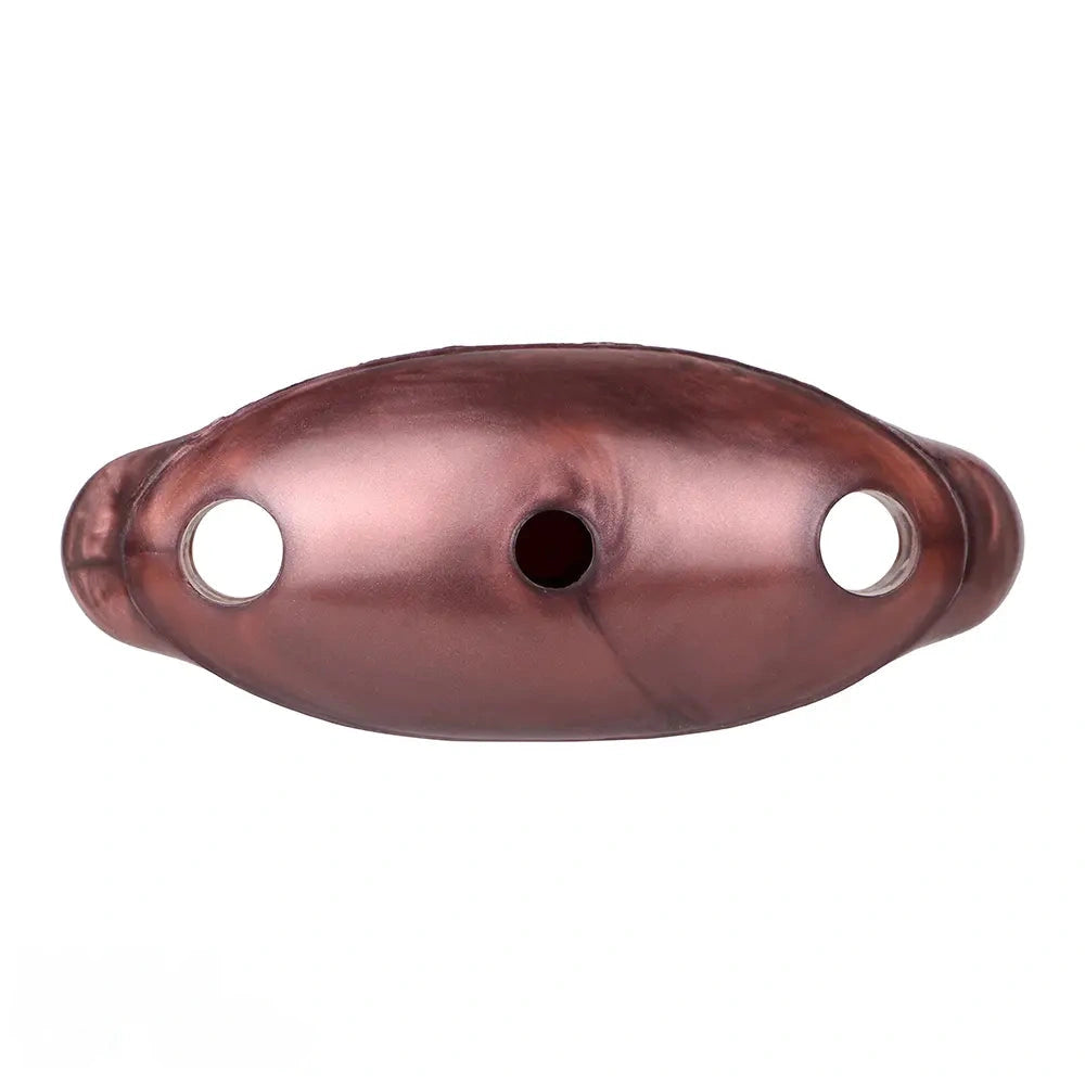 2.91in-8.85in Horse Cock Wearable Gag Fox Tail Vibrator Anchor Dildo