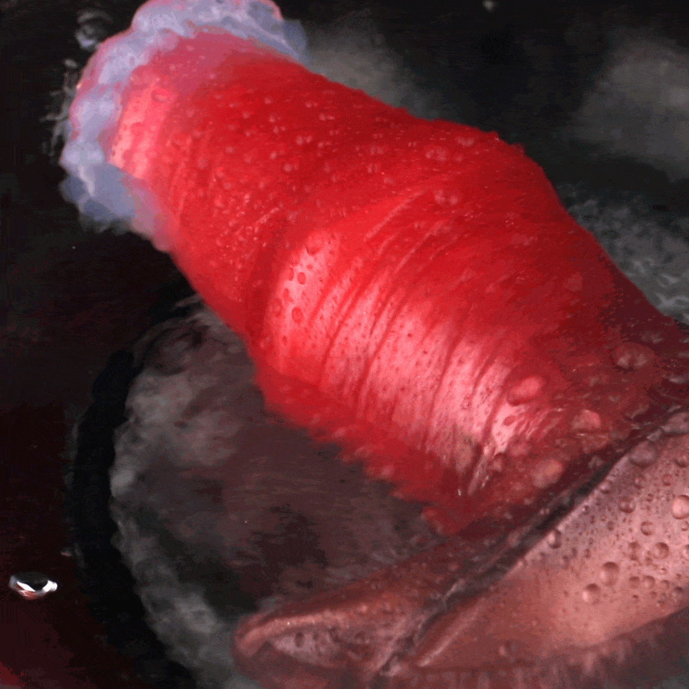 2.91in-8.85in Horse Cock Wearable Gag Fox Tail Vibrator Anchor Dildo