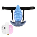 2.91in-9.05in Octopus Vibrating Anchor Dildo Butt Plug Wearable Mouth Gag