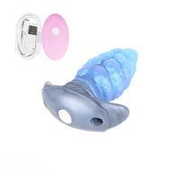 2.91in-9.05in Octopus Vibrating Anchor Dildo Butt Plug Wearable Mouth Gag
