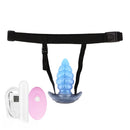 2.91in-9.05in Octopus Vibrating Anchor Dildo Butt Plug Wearable Mouth Gag