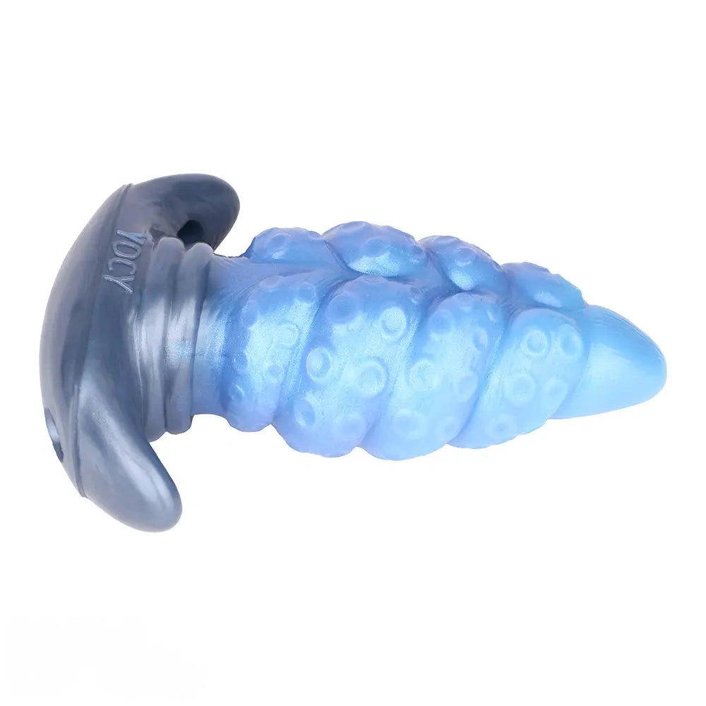 2.91in-9.05in Octopus Vibrating Anchor Dildo Butt Plug Wearable Mouth Gag