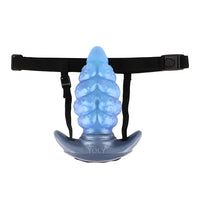 2.91in-9.05in Octopus Vibrating Anchor Dildo Butt Plug Wearable Mouth Gag