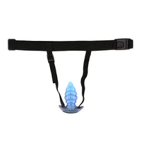 2.91in-9.05in Octopus Vibrating Anchor Dildo Butt Plug Wearable Mouth Gag