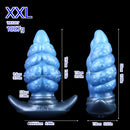2.91in-9.05in Octopus Vibrating Anchor Dildo Butt Plug Wearable Mouth Gag