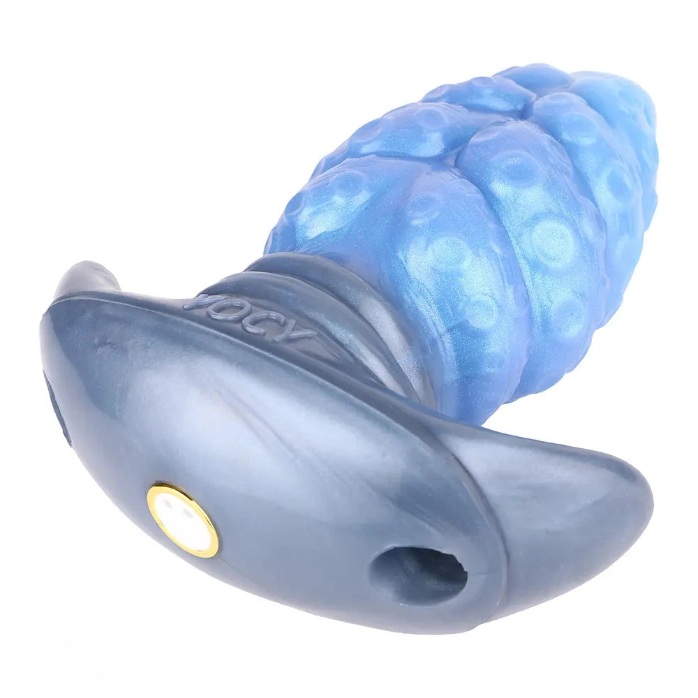 2.91in-9.05in Octopus Vibrating Anchor Dildo Butt Plug Wearable Mouth Gag