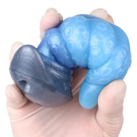2.91in-9.05in Octopus Vibrating Anchor Dildo Butt Plug Wearable Mouth Gag