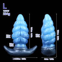 2.91in-9.05in Octopus Vibrating Anchor Dildo Butt Plug Wearable Mouth Gag