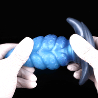 2.91in-9.05in Octopus Vibrating Anchor Dildo Butt Plug Wearable Mouth Gag