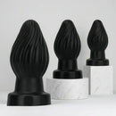 2.95in 3.93in 5.7in Silicone Spiral Small Anal Plug Dildo For Lesbian Sex