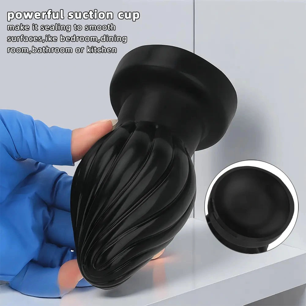 2.95in 3.93in 5.7in Silicone Spiral Small Anal Plug Dildo For Lesbian Sex
