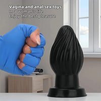 2.95in 3.93in 5.7in Silicone Spiral Small Anal Plug Dildo For Lesbian Sex