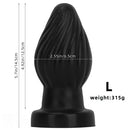 2.95in 3.93in 5.7in Silicone Spiral Small Anal Plug Dildo For Lesbian Sex