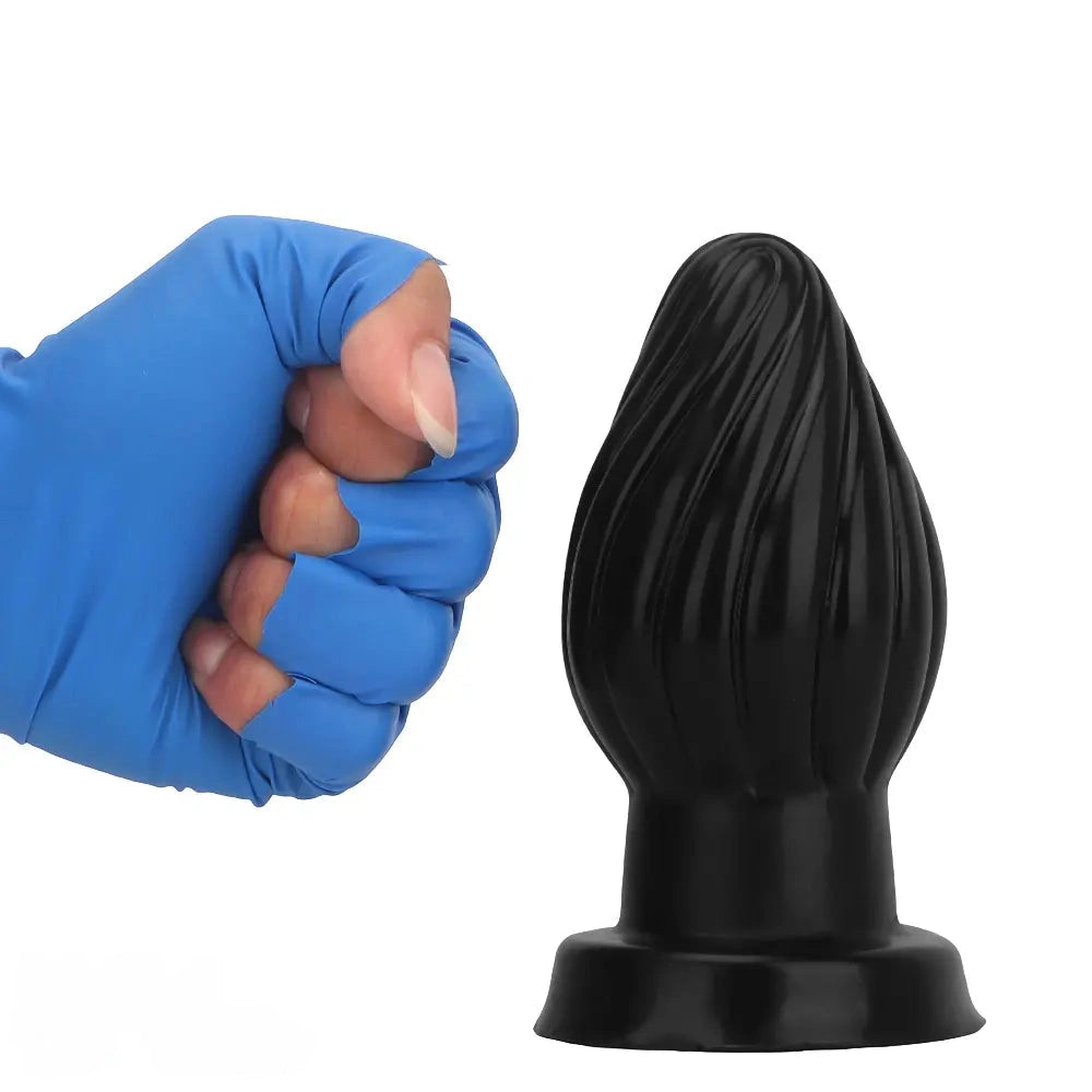 2.95in 3.93in 5.7in Silicone Spiral Small Anal Plug Dildo For Lesbian Sex