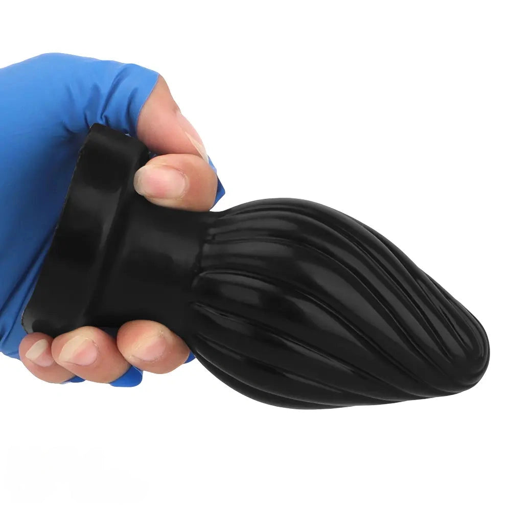 2.95in 3.93in 5.7in Silicone Spiral Small Anal Plug Dildo For Lesbian Sex