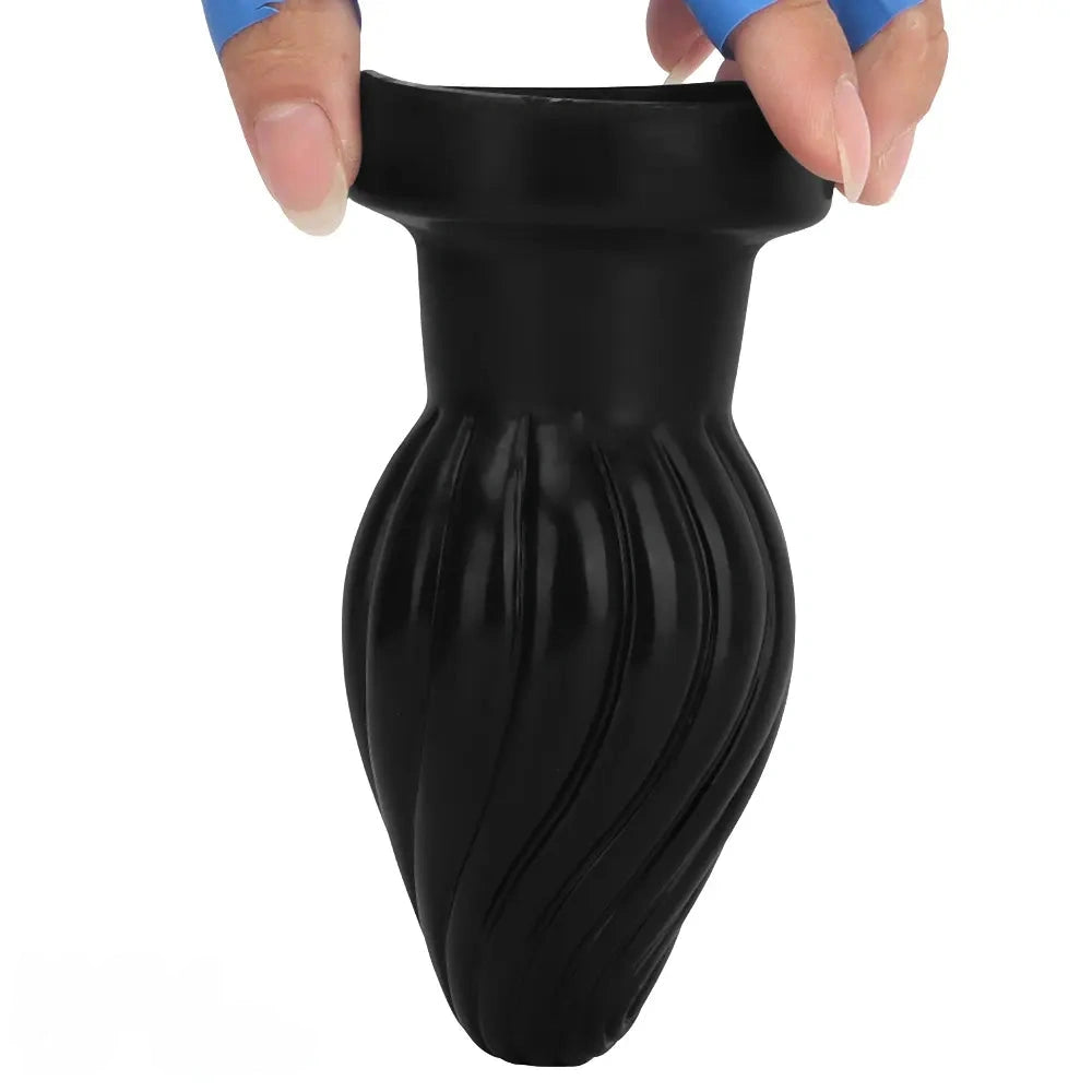 2.95in 3.93in 5.7in Silicone Spiral Small Anal Plug Dildo For Lesbian Sex