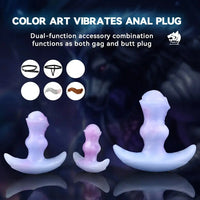 2.95in 3.9in 5.12in Small Sea Jade Anal Plug Knot Silicone Soft Strap on Dildo