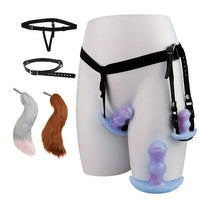 2.95in 3.9in 5.12in Small Sea Jade Anal Plug Knot Silicone Soft Strap on Dildo