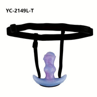 2.95in 3.9in 5.12in Small Sea Jade Anal Plug Knot Silicone Soft Strap on Dildo