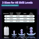 2.95in 3.9in 5.12in Small Sea Jade Anal Plug Knot Silicone Soft Strap on Dildo