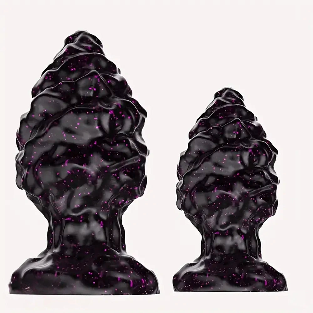 2.95in 4.33in Special-Shaped Silicone Anal Plug Thread Point Dildo