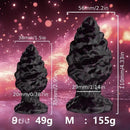 2.95in 4.33in Special-Shaped Silicone Anal Plug Thread Point Dildo