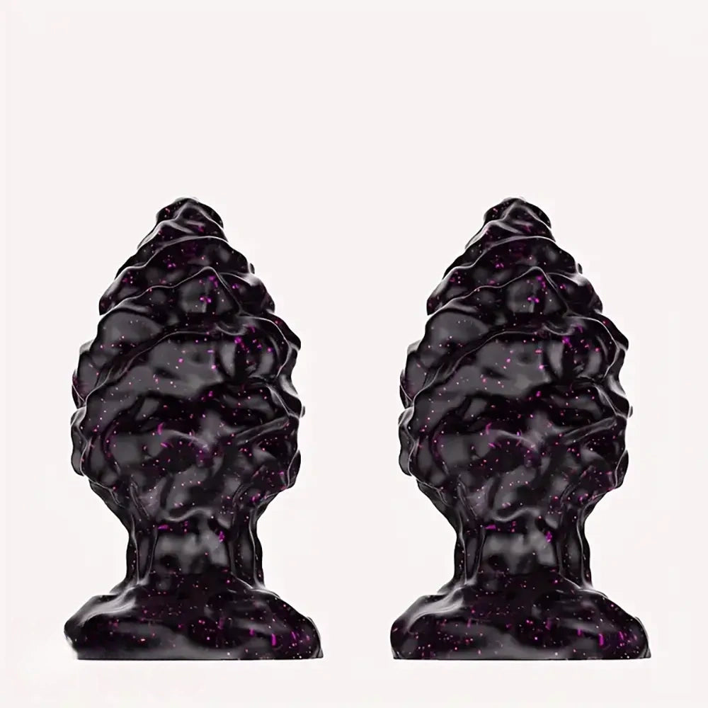 2.95in 4.33in Special-Shaped Silicone Anal Plug Thread Point Dildo