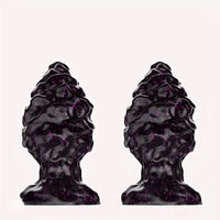 2.95in 4.33in Special-Shaped Silicone Anal Plug Thread Point Dildo
