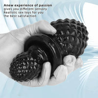 2.95in 4.52in Newbie Black PVC Cock Suction Cup Small Anal Plug Dildo