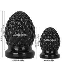 2.95in 4.52in Newbie Black PVC Cock Suction Cup Small Anal Plug Dildo