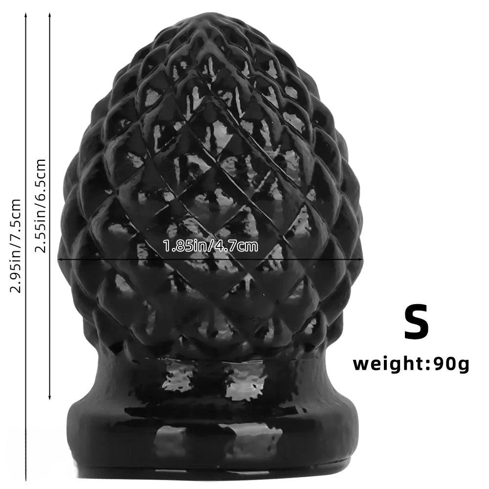 2.95in 4.52in Newbie Black PVC Cock Suction Cup Small Anal Plug Dildo