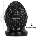 2.95in 4.52in Newbie Black PVC Cock Suction Cup Small Anal Plug Dildo