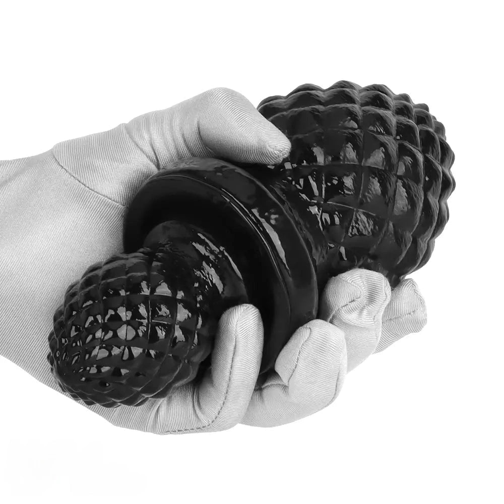 2.95in 4.52in Newbie Black PVC Cock Suction Cup Small Anal Plug Dildo