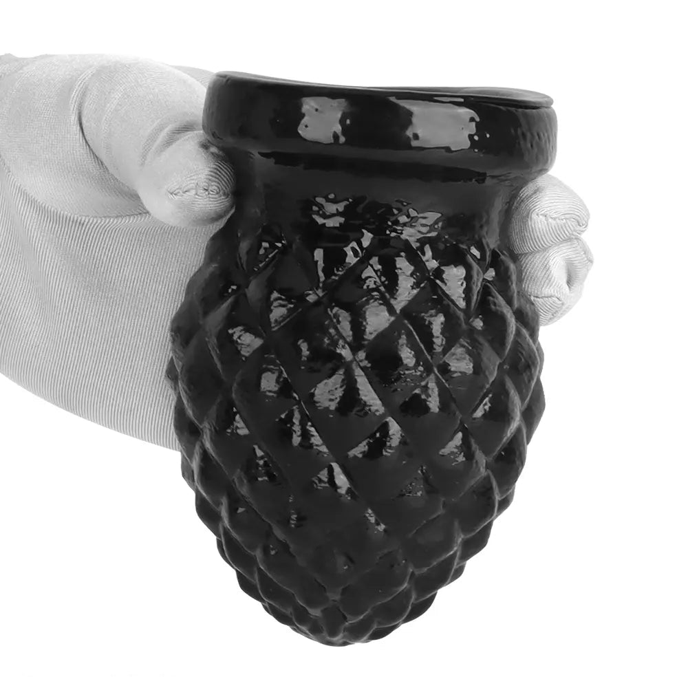 2.95in 4.52in Newbie Black PVC Cock Suction Cup Small Anal Plug Dildo