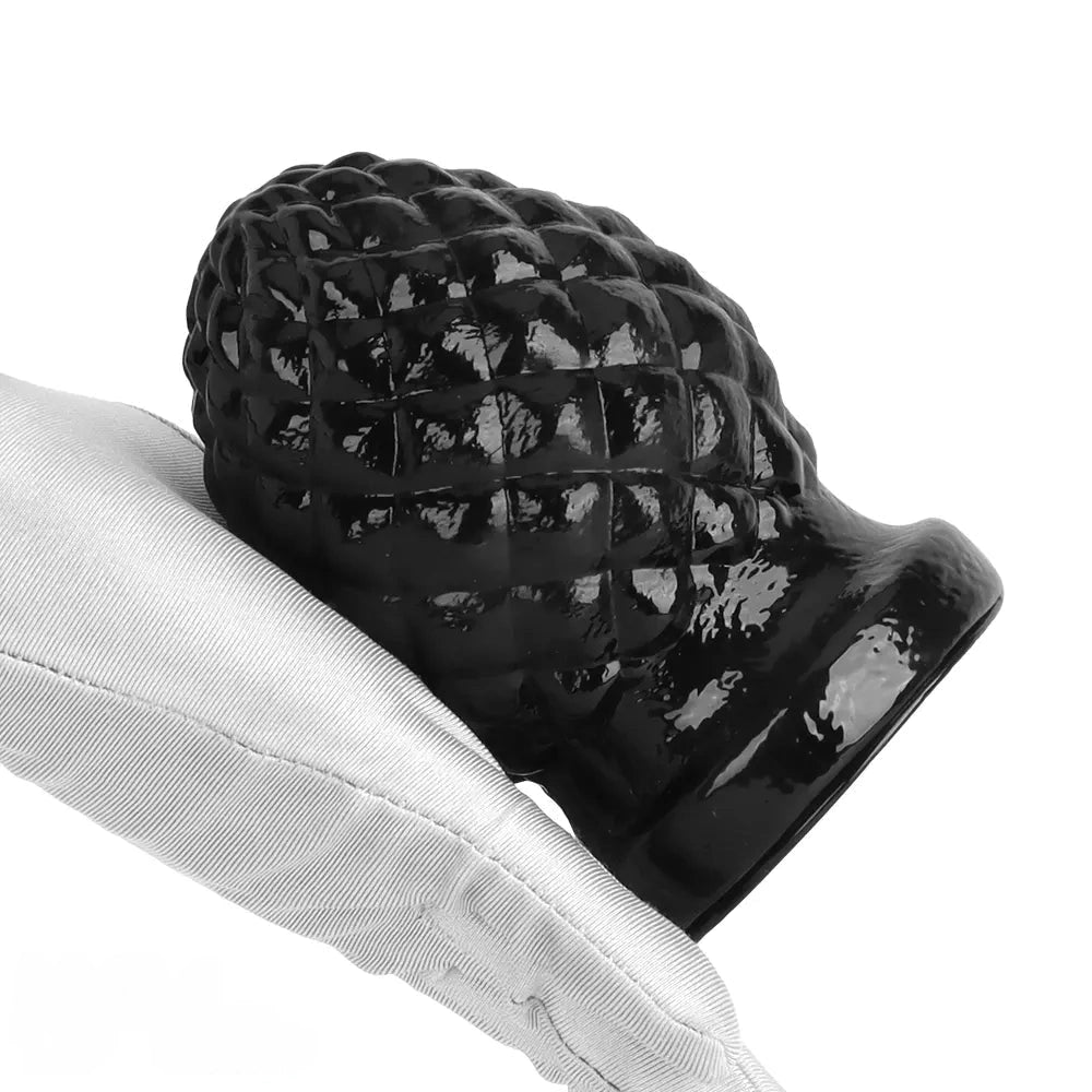 2.95in 4.52in Newbie Black PVC Cock Suction Cup Small Anal Plug Dildo