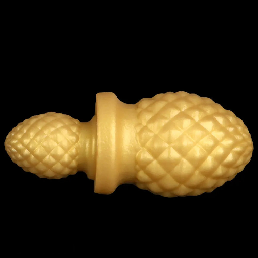 2.95in 4.52in Newbie Gold Silicone Soft Suction Cup Small Anal Plug Dildo